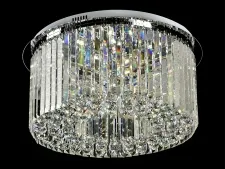 NEWPORT 8400 8400/60 PL chrome , Потолочный светильник, Chrome Clear glass D60*H25 cm G9 10*40W