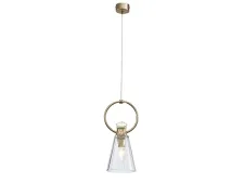 NEWPORT 4730 4731/S gold , Подвесной светильник , Gold Clear glass+clear crystal L15*H36,8/300 сm E14 1*40W + LED 1*2,5W 3000K
