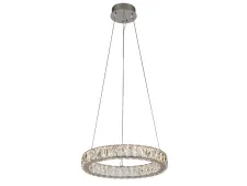 NEWPORT 8580 8580/40 C chrome , Люстра, Chrome Сlear crystal D40*H5,5/500 cm LED 26W 3100-4000K 2900Lm