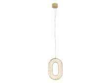 NEWPORT 3670 3671/S champagne gold , Подвесной светильник, Champagne gold Clear crystal L18*W18*H27/250 cm LED 13W 3000K 1400LM