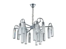 NEWPORT 4520 4526+3/C chrome new , Люстра, Chrome Clear crystal D72*H40 cm G9 18*25W