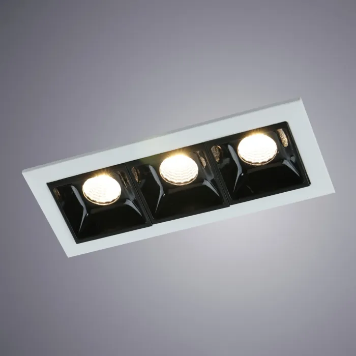 Точечный встраиваемый светильник Arte Lamp GRILL A3153PL-3BK | Дом Декора