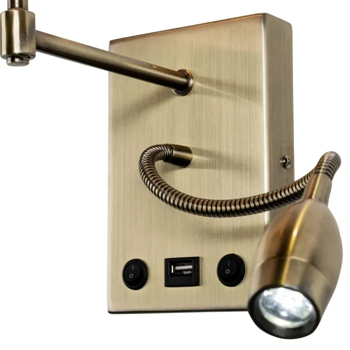 Бра Arte Lamp ELBA A2581AP-2AB | Дом Декора