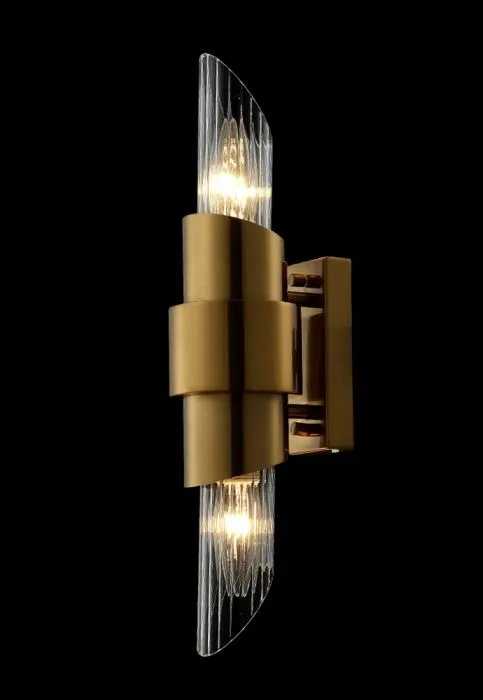 Бра Crystal Lux JUSTO AP2 BRASS | Дом Декора