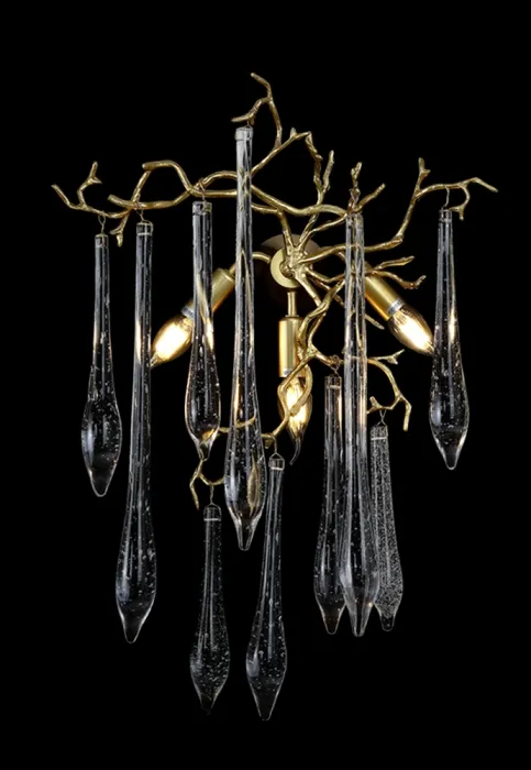 Бра Crystal Lux REINA AP3 GOLD PEARL | Дом Декора
