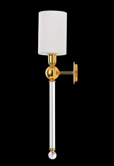 Бра Crystal Lux MIRABELLA AP1 GOLD/WHITE | Дом Декора