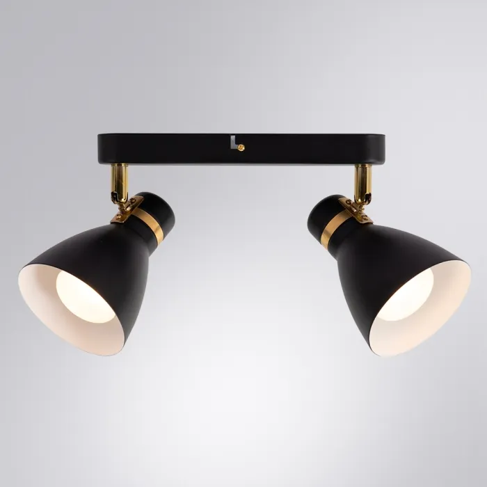 Спот Arte Lamp FAFNIR A5047PL-2BK | Дом Декора