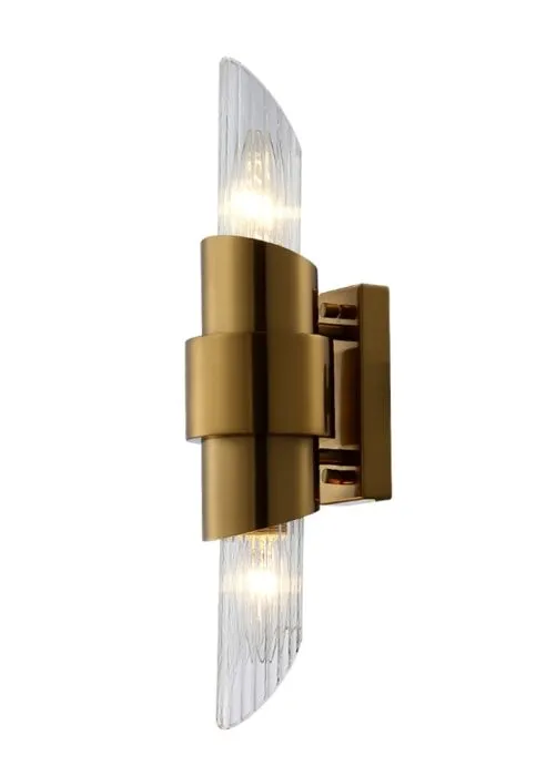 Бра Crystal Lux JUSTO AP2 BRASS | Дом Декора