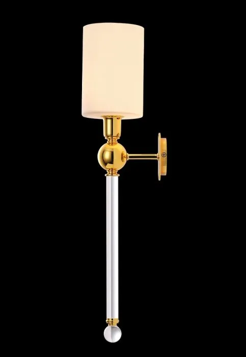 Бра Crystal Lux MIRABELLA AP1 GOLD/WHITE | Дом Декора