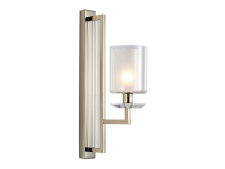 NEWPORT 4400 4401 L/A gold new , Бра, Long Gold Clear crystal Clear glass L12*H50*Sp25,5 cm E14 1*40W