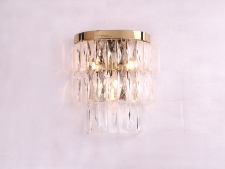 NEWPORT 10120 10123/A gold , Бра, Polished champagne gold Clear crystal L26.5*H33.5*Sp10 cm G9 3*25W