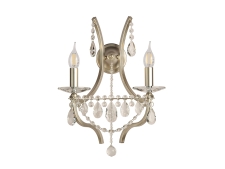 NEWPORT 8630 8632/A silver , Бра , Matte silver Clear crystal L33*H44*SP21,5 cm Е14 2*40W