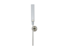 NEWPORT 7290 7291/A nickel new , Бра, Nickel Clear glass L8*H56*Sp7 cm G9 1*25W