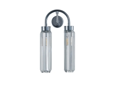 NEWPORT 4520 4522/A chrome , Бра, Chrome Clear crystal L15*H30*Sp10 cm G9 2*25W
