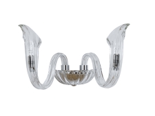 NEWPORT 3650 3652/A nickel new , Бра, Nickel Clear glass L34,7*H20*Sp18,4 cm G9 2*40W