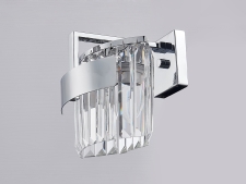 NEWPORT 4350 4351/A chrome new , Бра, Chrome Clear glass L22*H21*Sp15 cm E14 1*40W