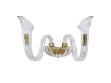 NEWPORT 3650 3652/A gold new , Бра, Gold Clear glass L34,7*H20*Sp18,4 cm G9 2*40W