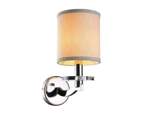 NEWPORT 3350 3353/A , Бра, Nickel Shade beige New canopy L14*H34*Sp23 cm E14 1*60W