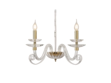 NEWPORT 8570 8572/A gold polished , Бра, Gold polished Clear crystal glass L37*H40*Sp27 cm Е14 2*40W