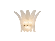 NEWPORT 8800 8803/A gold white , Бра, Gold Clear glass with white sand L35*H25*Sp22 cm G9 3*40W